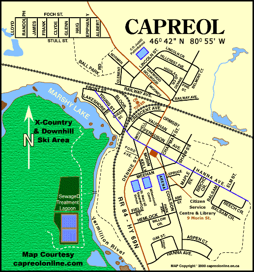 Capreol map